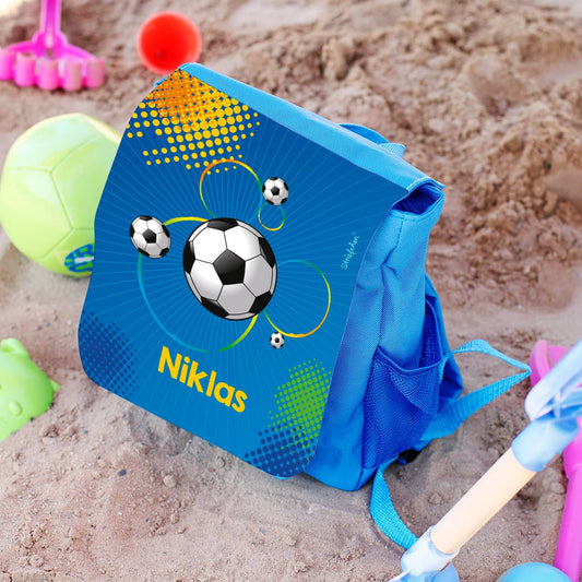 Kinderrucksack mit Name für kleine Fußballer