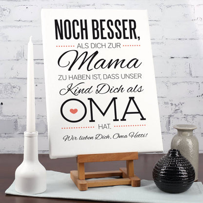 Leinwand für Oma mit tollem Spruch