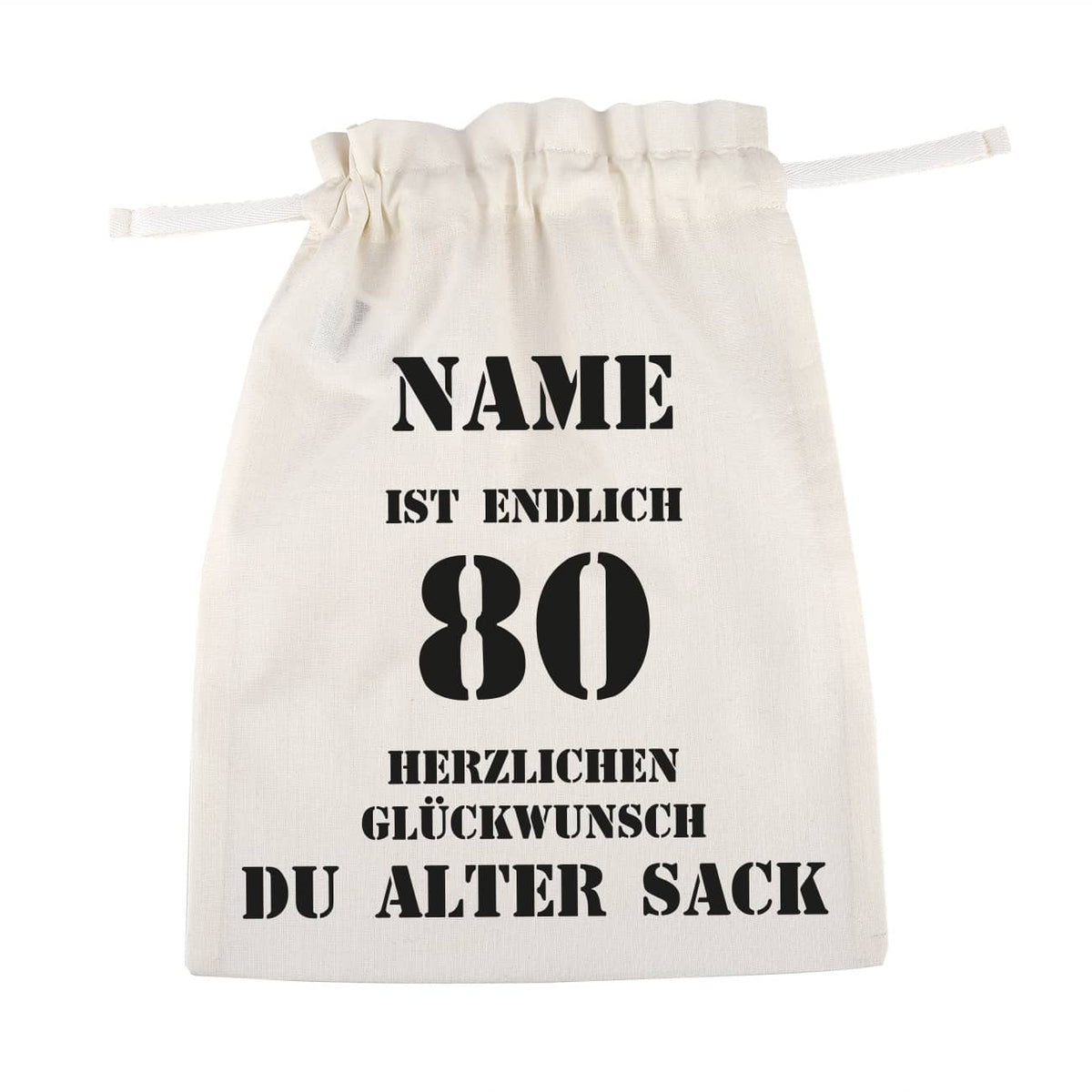personalisierter Beutel mit Wunschnamen