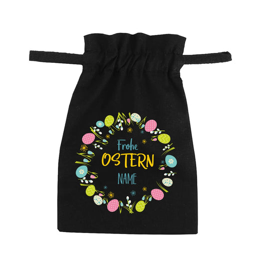 Osternest - Kleines Geschenksäckchen zu Ostern mit Name, 21 x 14 cm