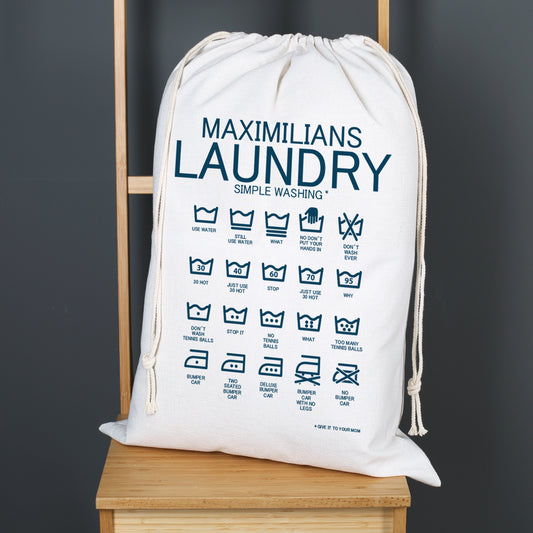 XL Wäschesack mit Namensaufdruck und lustigem Motiv