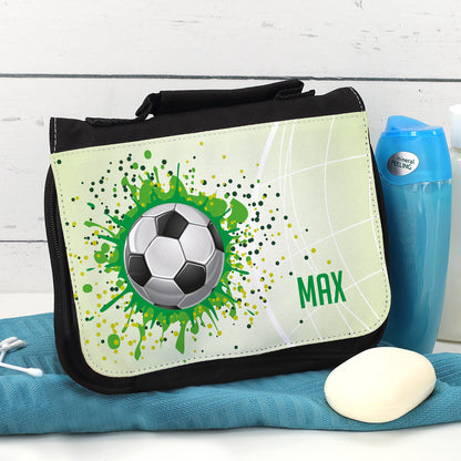 Praktische Kulturtasche mit Name für Fußballer