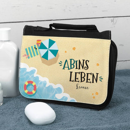 Abitur-Geschenk Waschtasche mit Name