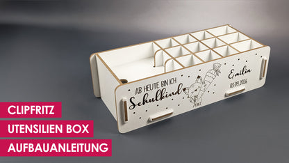 Aufbauanleitung personalisierte Utensilien Box Ede