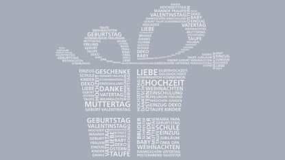 Personalisierte Fototasse mit drei Fotos und Wunschtext