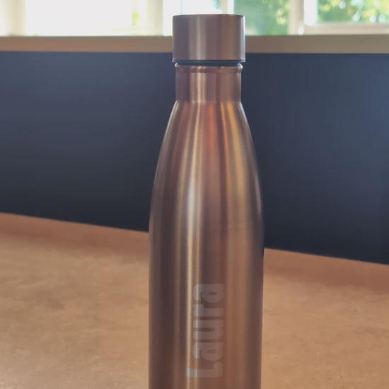 Thermosflasche mit Namensgravur für Elternabend