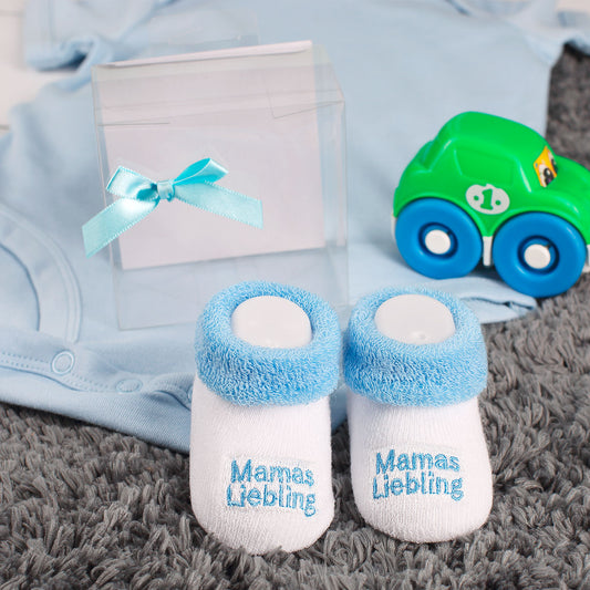 Babys erste Söckchen - Mamas Liebling in blau