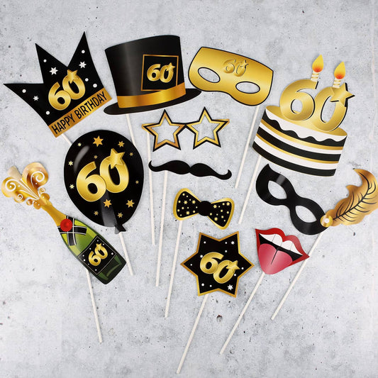 Foto Set Star - Accessoire zum 60. Geburtstag