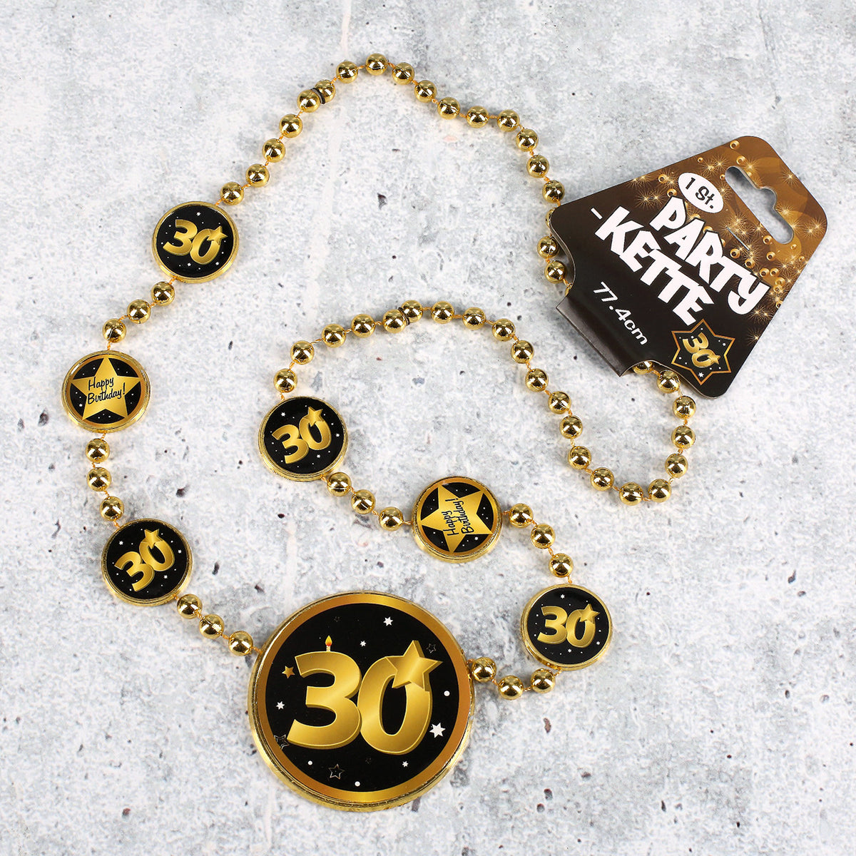 Party Kette zum 30. Geburtstag - Star