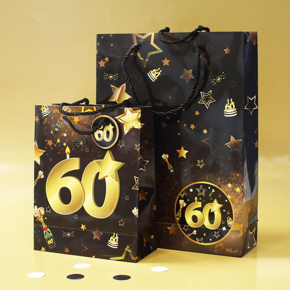 Geschenktaschen zum 60. Geburtstag